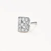 New Diamond Letter B Single Stud Earring in Silver Bridal Gifts | Best Friend Gifts