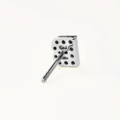 New Diamond Letter B Single Stud Earring in Silver Bridal Gifts | Best Friend Gifts