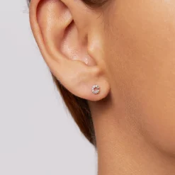 Sale Diamond Letter C Single Stud Earring in 10k Gold Bridal Gifts | Best Friend Gifts