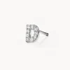Sale Diamond Letter D Single Stud Earring in Silver Bridal Gifts | Letter Jewellery