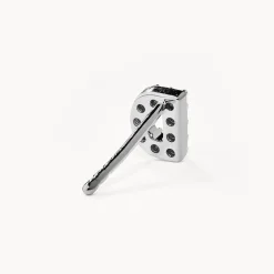 Sale Diamond Letter D Single Stud Earring in Silver Bridal Gifts | Letter Jewellery
