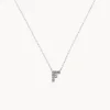 Hot Diamond Letter F Necklace in Silver Bridal Gifts | Letter Jewellery
