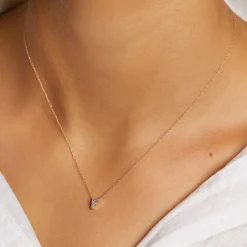 Clearance Diamond Letter F Necklace in 10k Gold Bridal Gifts | Letter Jewellery