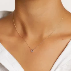 Hot Diamond Letter G Necklace in 10k Gold Bridal Gifts | Letter Jewellery