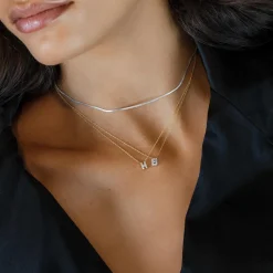 Sale Diamond Letter H Necklace in 10k Gold Letter Jewellery | Natural Diamonds