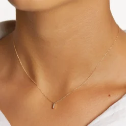 Sale Diamond Letter I Necklace in 10k Gold Letter Jewellery | Natural Diamonds