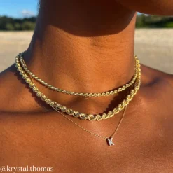 New Diamond Letter K Necklace in 10k Gold Letter Jewellery | Natural Diamonds