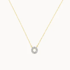 Sale Diamond Letter O Necklace in 10k Gold Letter Jewellery | Natural Diamonds