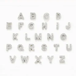 Fashion Diamond Letter O Single Stud Earring in Silver Letter Jewellery | Natural Diamonds