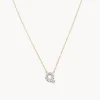 Online Diamond Letter Q Necklace in 10k Gold Letter Jewellery | Natural Diamonds