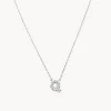 Hot Diamond Letter Q Necklace in Silver Letter Jewellery | Natural Diamonds