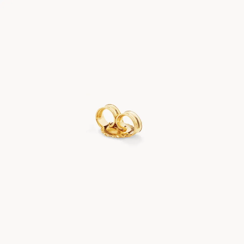 Fashion Diamond Letter Q Single Stud Earring in 10k Gold Letter Jewellery | Natural Diamonds