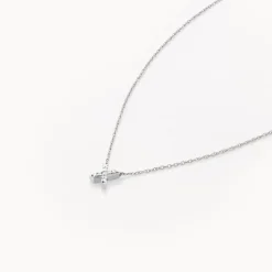 Best Diamond Letter X Necklace in Silver Letter Jewellery | Natural Diamonds