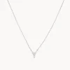 New Diamond Letter Y Necklace in Silver Letter Jewellery | Natural Diamonds