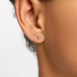 Fashion Diamond Letter Y Single Stud Earring in 10k Gold Letter Jewellery | Natural Diamonds