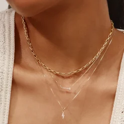 Discount Diamond Lightning Bolt Necklace in 10k Gold Symbolic Jewellery | Natural Diamonds