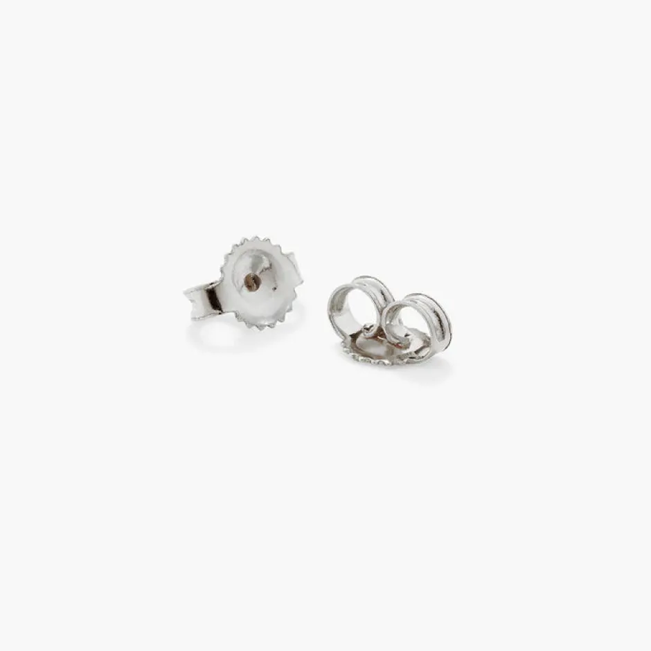New Diamond Micro Pave Heart Stud Earrings in Silver Best Selling Gifts | Gifts For Her