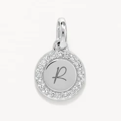 New Diamond Mini Disc Necklace in Silver Bridal Gifts | Family Gifts