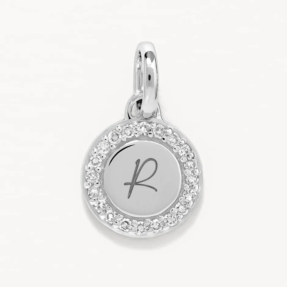 New Diamond Mini Disc Necklace in Silver Bridal Gifts | Family Gifts