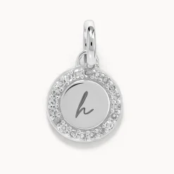New Diamond Mini Disc Necklace in Silver Bridal Gifts | Family Gifts
