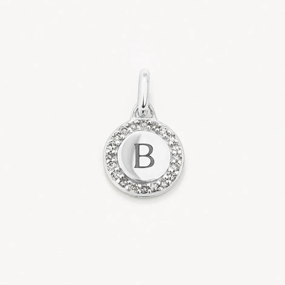 New Diamond Mini Disc Necklace in Silver Bridal Gifts | Family Gifts