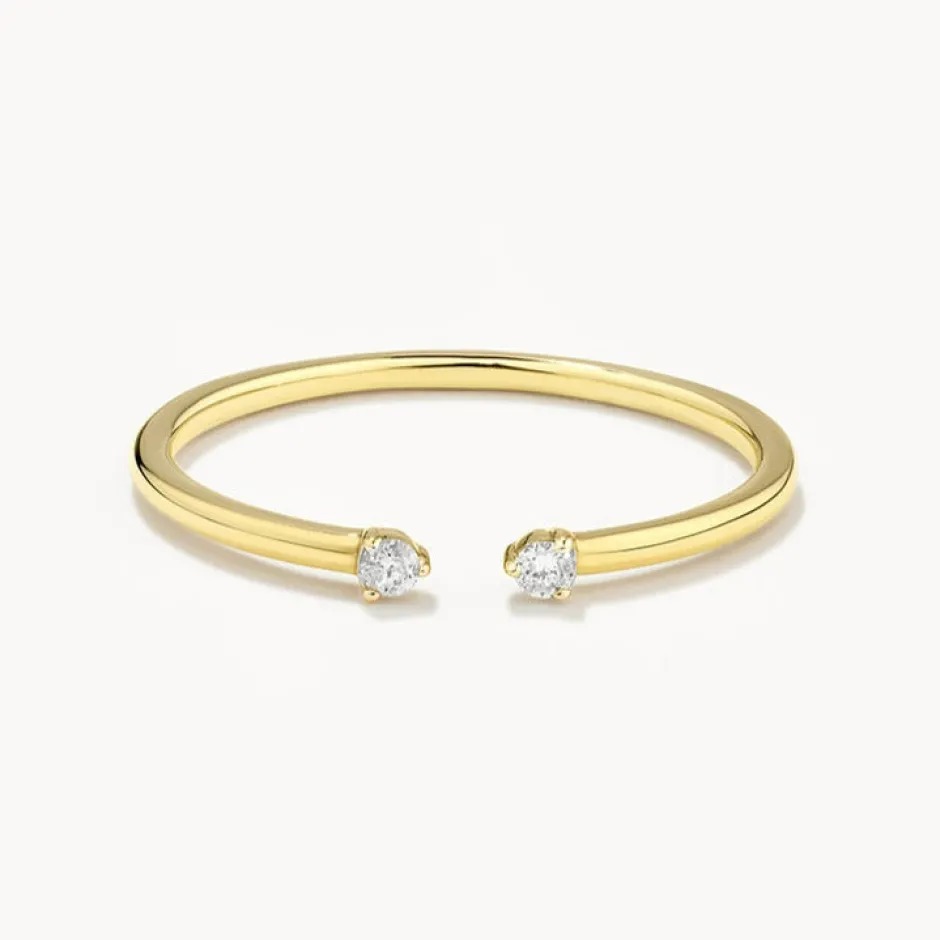 Outlet Diamond Open Stacker Ring in 10k Gold Bridal Gifts | Under $300