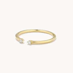 Outlet Diamond Open Stacker Ring in 10k Gold Bridal Gifts | Under $300