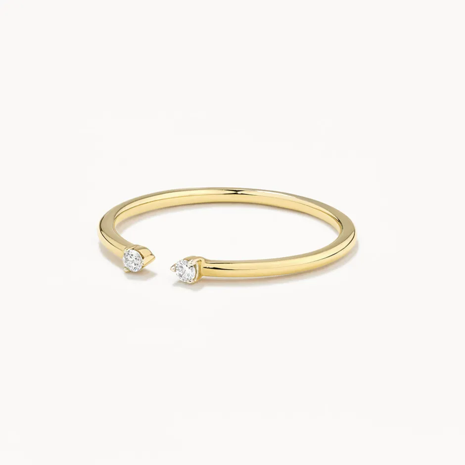 Outlet Diamond Open Stacker Ring in 10k Gold Bridal Gifts | Under $300