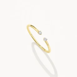 Outlet Diamond Open Stacker Ring in 10k Gold Bridal Gifts | Under $300