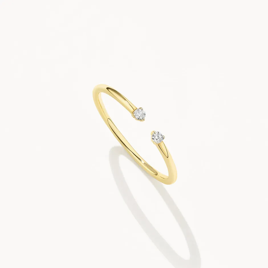 Outlet Diamond Open Stacker Ring in 10k Gold Bridal Gifts | Under $300