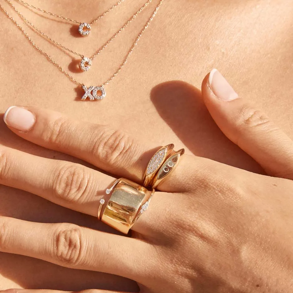 Outlet Diamond Open Stacker Ring in 10k Gold Bridal Gifts | Under $300