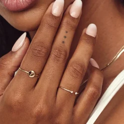 Outlet Diamond Open Stacker Ring in 10k Gold Bridal Gifts | Under $300