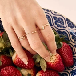 Outlet Diamond Open Stacker Ring in 10k Gold Bridal Gifts | Under $300