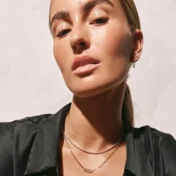 Clearance Diamond Paperclip Chain Necklace in 10k Gold Best Selling Gifts | Gifts For Her
