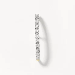 Sale Diamond Pave Suspender Bar Single Earring in 10k Gold Earrings | Suspenders