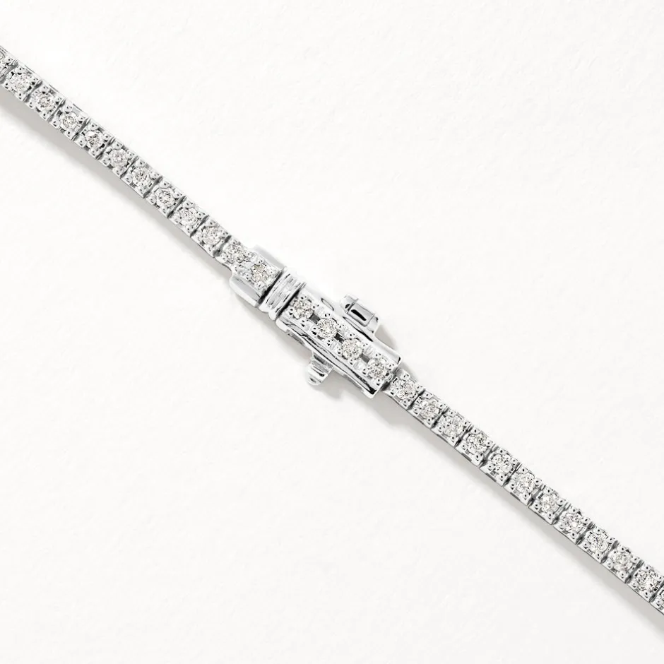 Discount Diamond Tennis Bracelet in 10k White Gold 10k White Gold | Bracelets & Bangles