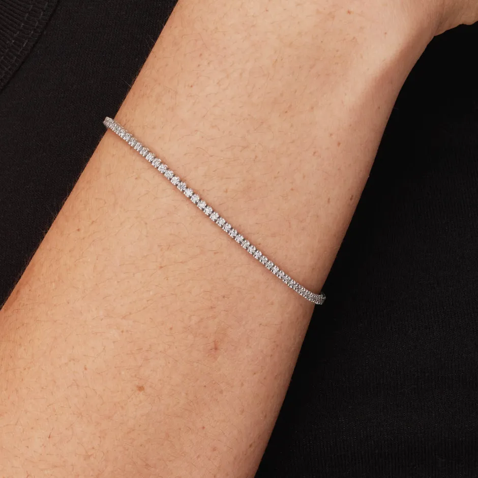 Discount Diamond Tennis Bracelet in 10k White Gold 10k White Gold | Bracelets & Bangles