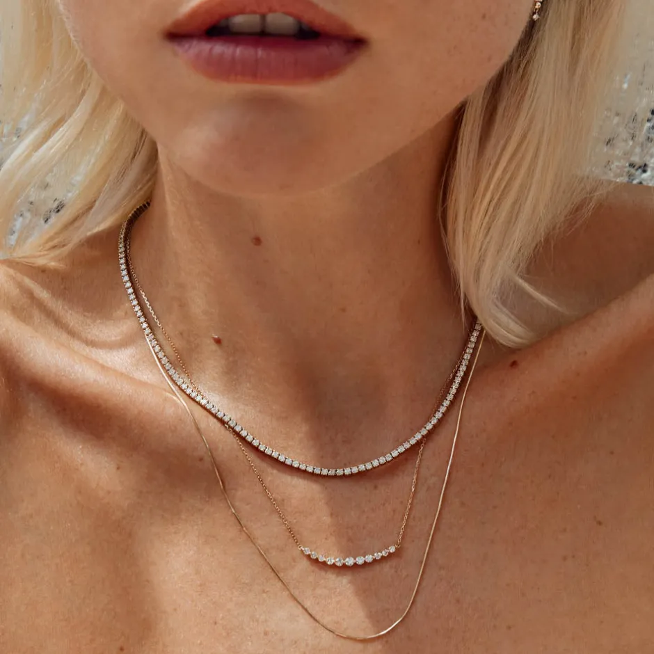 Discount Diamond Tennis Necklace in 10k Gold Best Selling Gifts | Gifts For Her