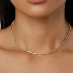 Discount Diamond Tennis Necklace in 10k Gold Best Selling Gifts | Gifts For Her