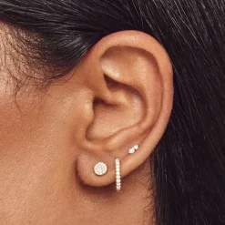 Hot Diamond Twin Cluster Studs in 10k Gold Best Selling Gifts | Bridal Gifts