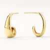 Best Dome Hoop Stud Earrings in Gold 18k Fine Gold Plated | Earrings