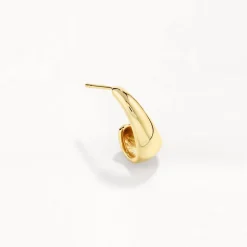 Best Dome Hoop Stud Earrings in Gold 18k Fine Gold Plated | Earrings