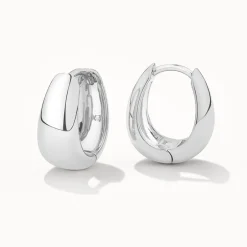 Outlet Dome Huggie Hoops in Silver Best Selling Gifts | Best Friend Gifts