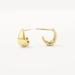 Sale Dome Huggie Stud Earrings in 10k Gold Earrings | Studs