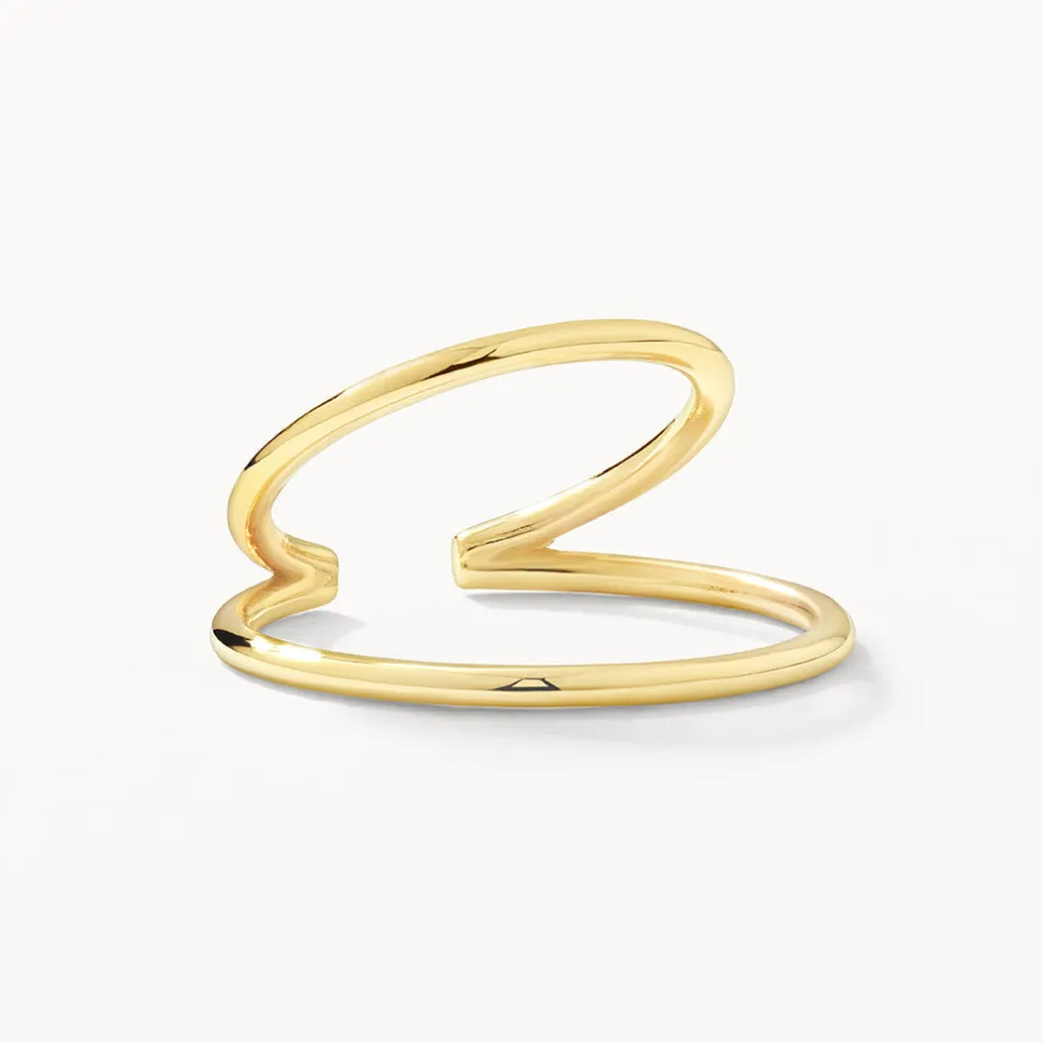 Best Double Band Single Ear Cuff in 10k Gold 10k Gold | Earrings