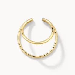 Best Double Band Single Ear Cuff in 10k Gold 10k Gold | Earrings
