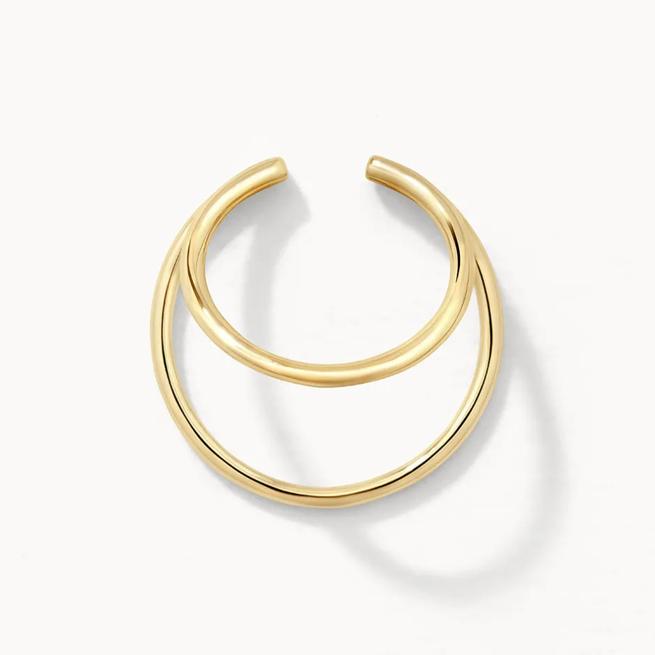 Best Double Band Single Ear Cuff in 10k Gold 10k Gold | Earrings