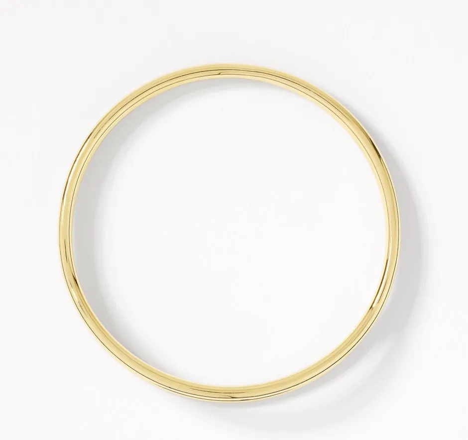 Outlet Double Band Split Bangle in Gold 18k Fine Gold Plated | Bracelets & Bangles