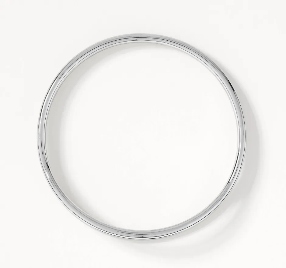 Discount Double Band Split Bangle in Silver 925 Sterling Silver | Bracelets & Bangles