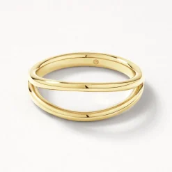 New Double Band Split Ring  in Gold 18k Fine Gold Plated | Rings